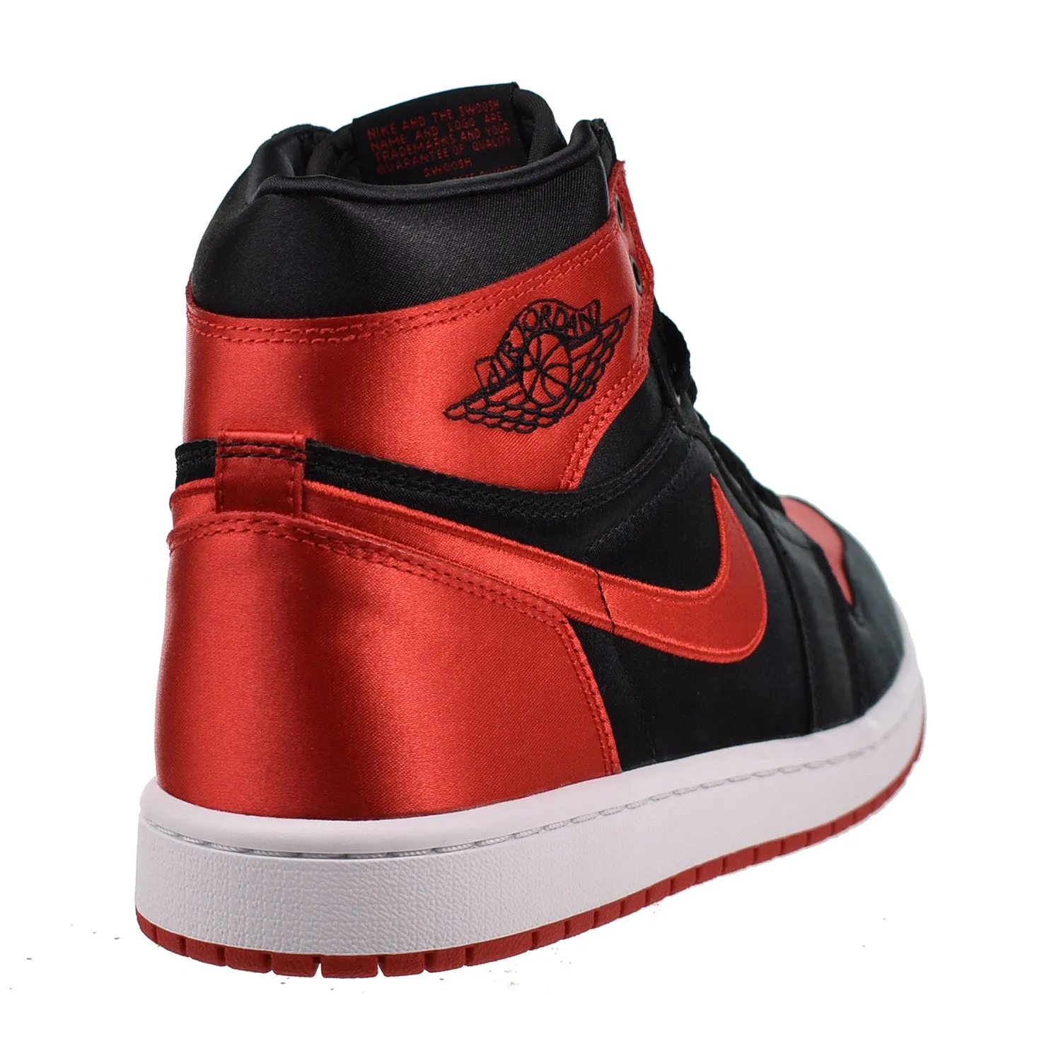 Air Jordan 1 High OG "Satin Bred" Women's Shoes Black/Red