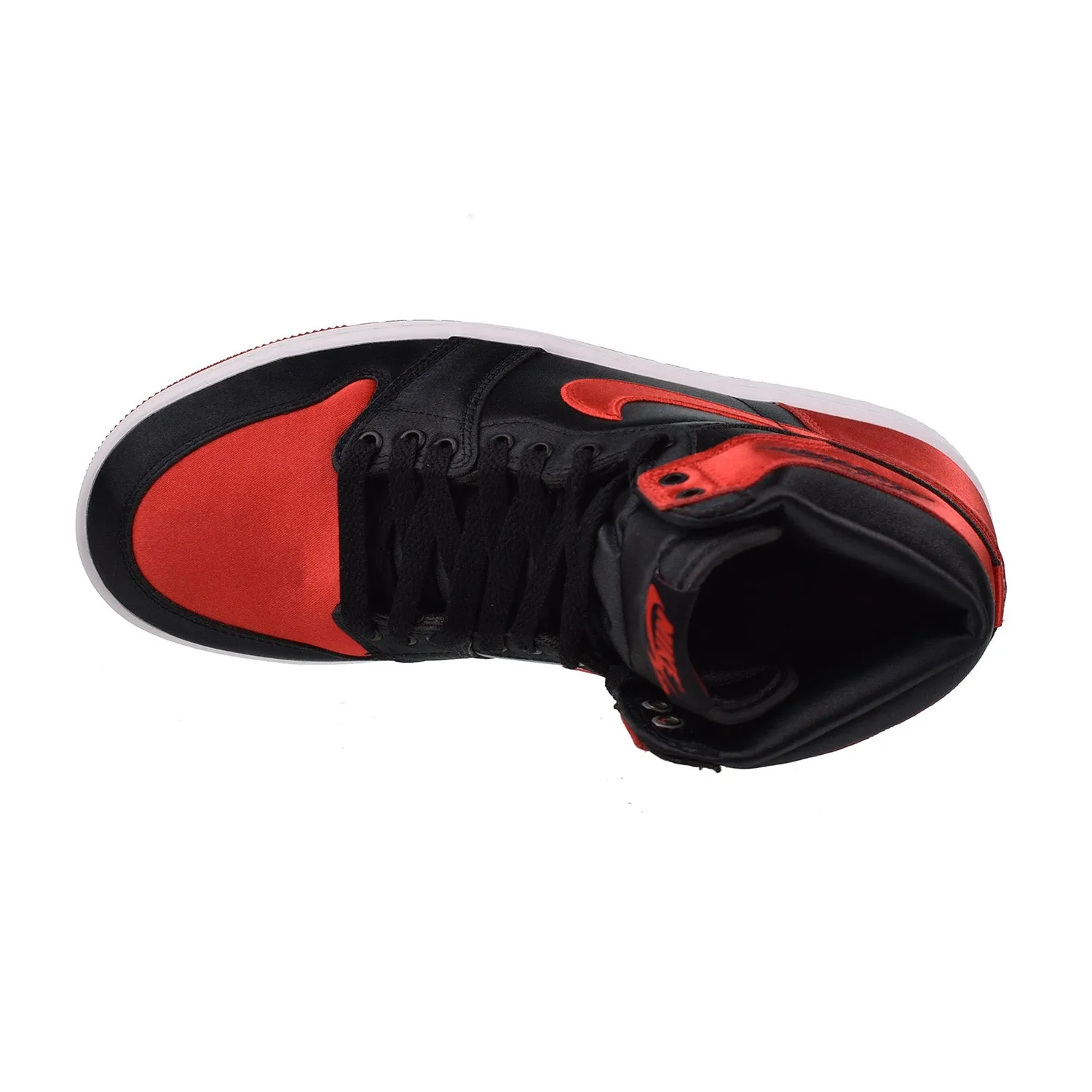 Air Jordan 1 High OG "Satin Bred" Women's Shoes Black/Red