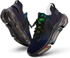 Alien UFO at Night Walking Shoes for Men Lightweight Tennis Fashion Elastic Sports Shoes Cushion Basketball Shoes