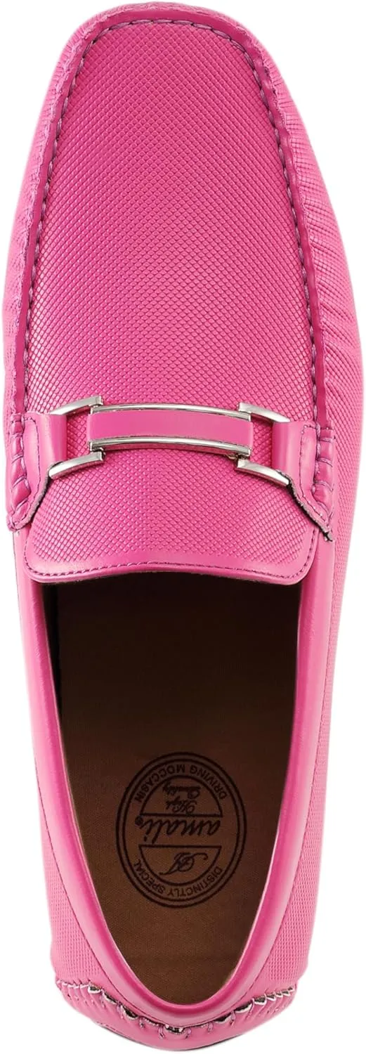 Amali Cola - Driving Moccasins for Men ?C Mens Slip On Loafers, Moccasins, Slip-on Dress Shoes - Driving Loafers with Matching Color Bit