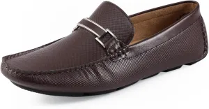 Amali Cola - Driving Moccasins for Men ?C Mens Slip On Loafers, Moccasins, Slip-on Dress Shoes - Driving Loafers with Matching Color Bit
