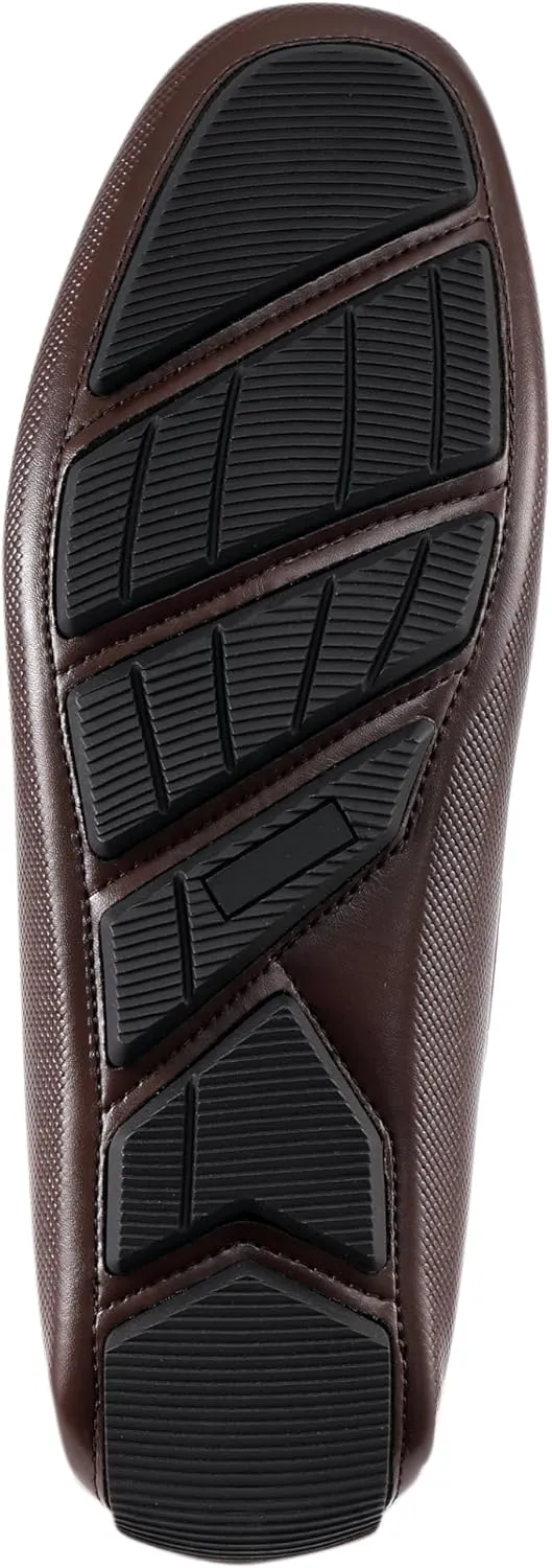 Amali Cola - Driving Moccasins for Men ?C Mens Slip On Loafers, Moccasins, Slip-on Dress Shoes - Driving Loafers with Matching Color Bit