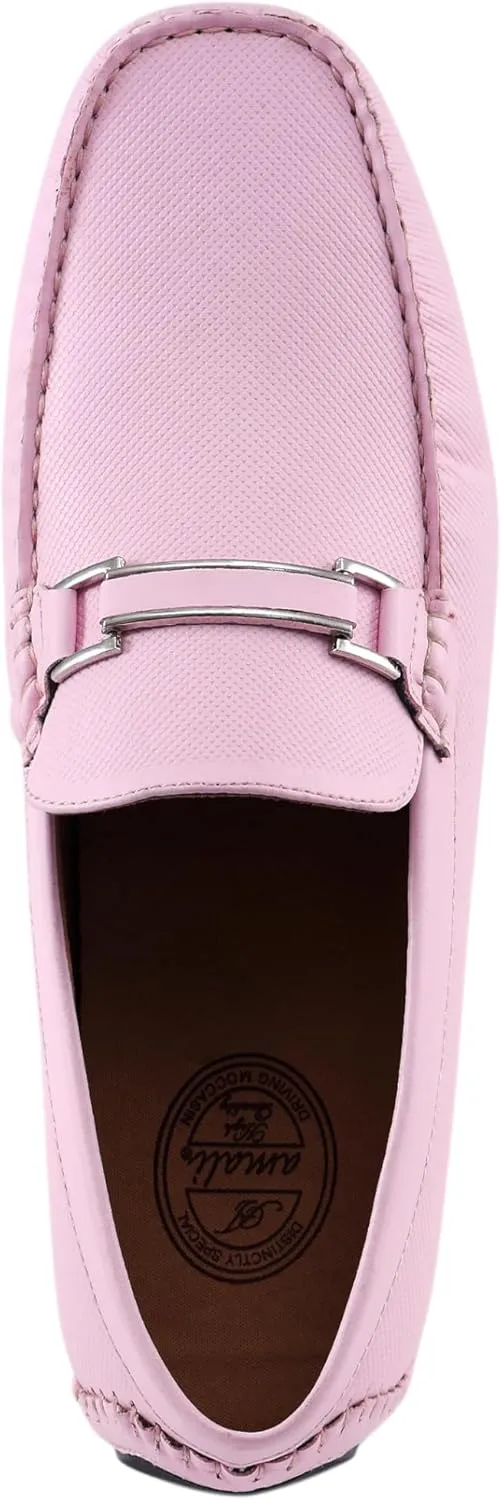 Amali Cola - Driving Moccasins for Men ?C Mens Slip On Loafers, Moccasins, Slip-on Dress Shoes - Driving Loafers with Matching Color Bit