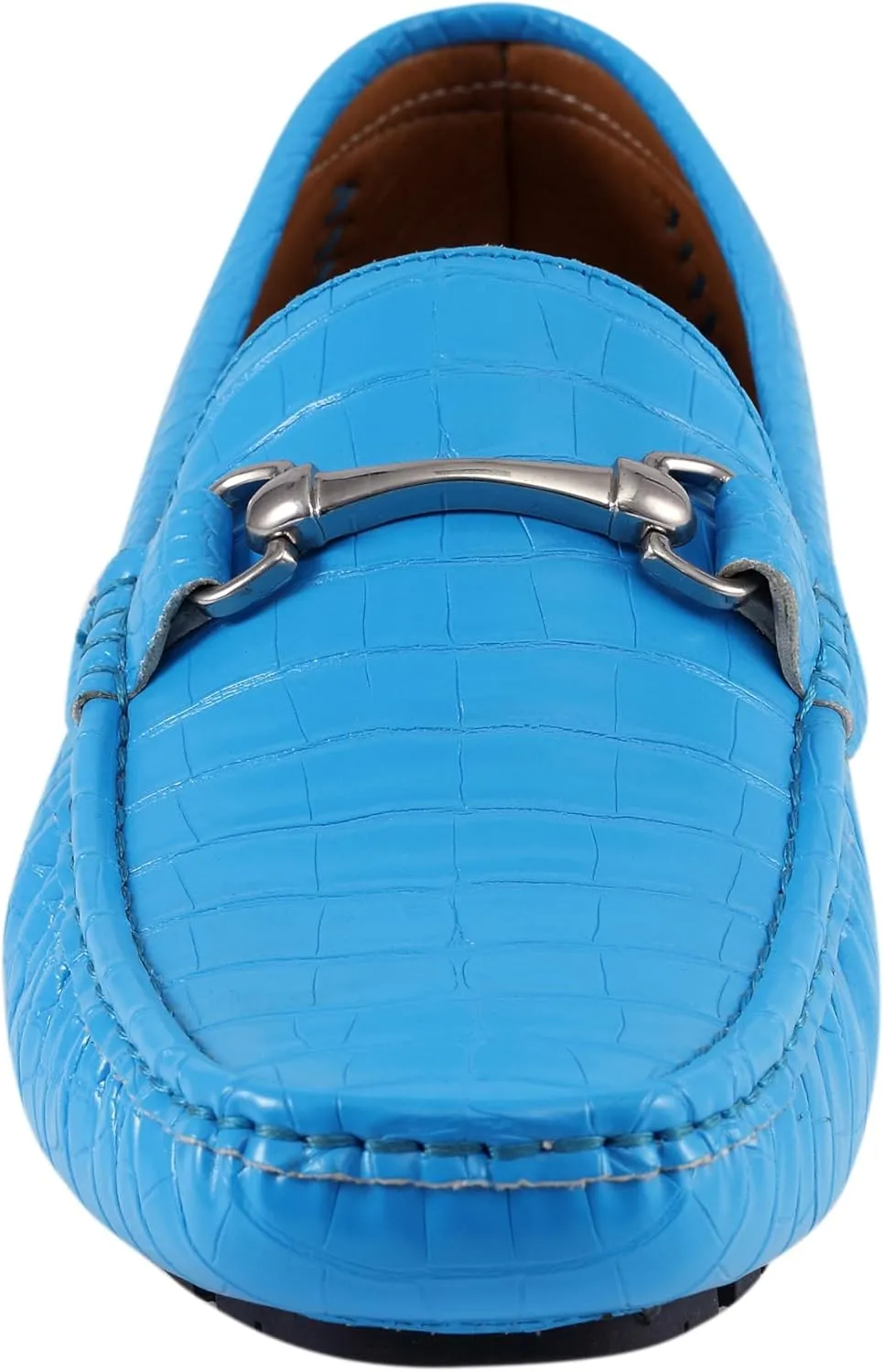Amali Cola - Driving Moccasins for Men ?C Mens Slip On Loafers, Moccasins, Slip-on Dress Shoes - Driving Loafers with Matching Color Bit