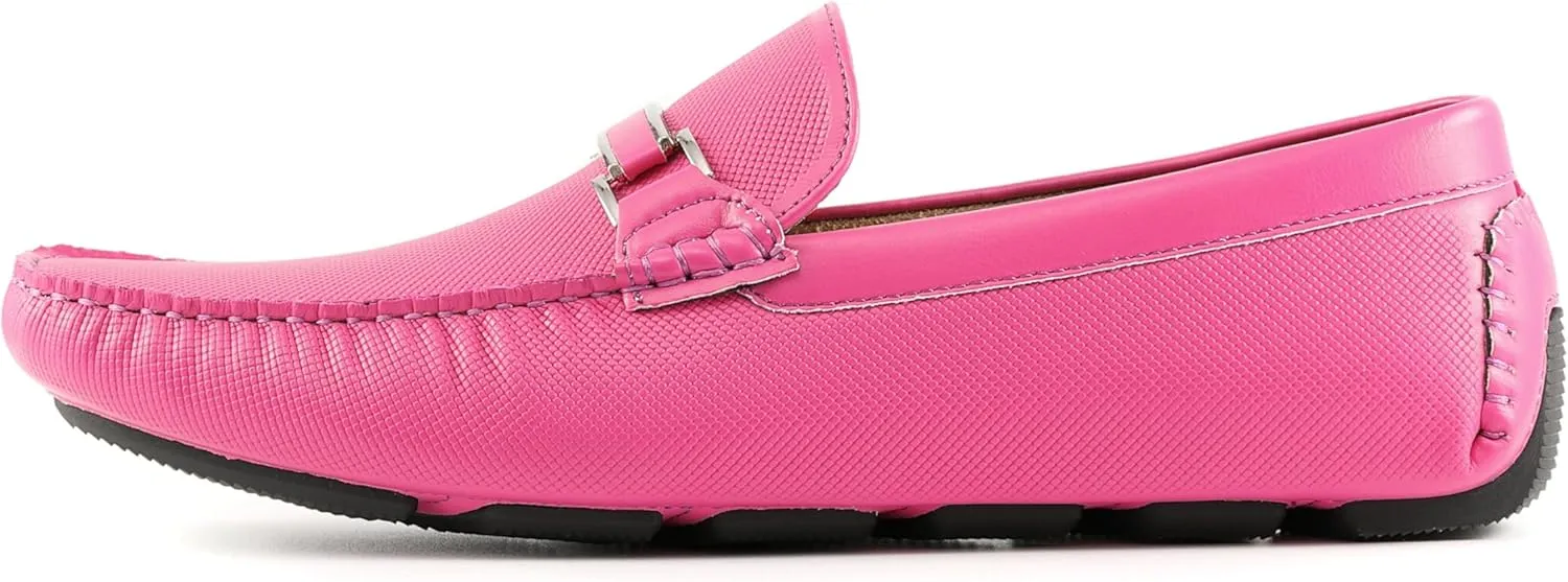 Amali Cola - Driving Moccasins for Men ?C Mens Slip On Loafers, Moccasins, Slip-on Dress Shoes - Driving Loafers with Matching Color Bit