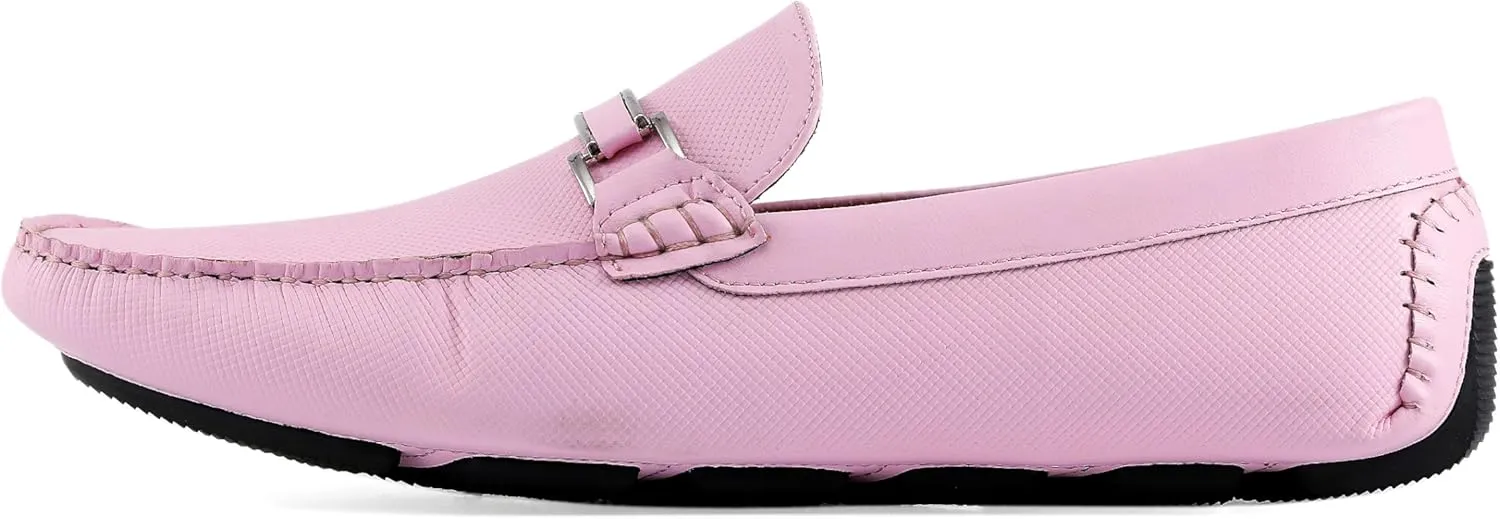 Amali Cola - Driving Moccasins for Men ?C Mens Slip On Loafers, Moccasins, Slip-on Dress Shoes - Driving Loafers with Matching Color Bit