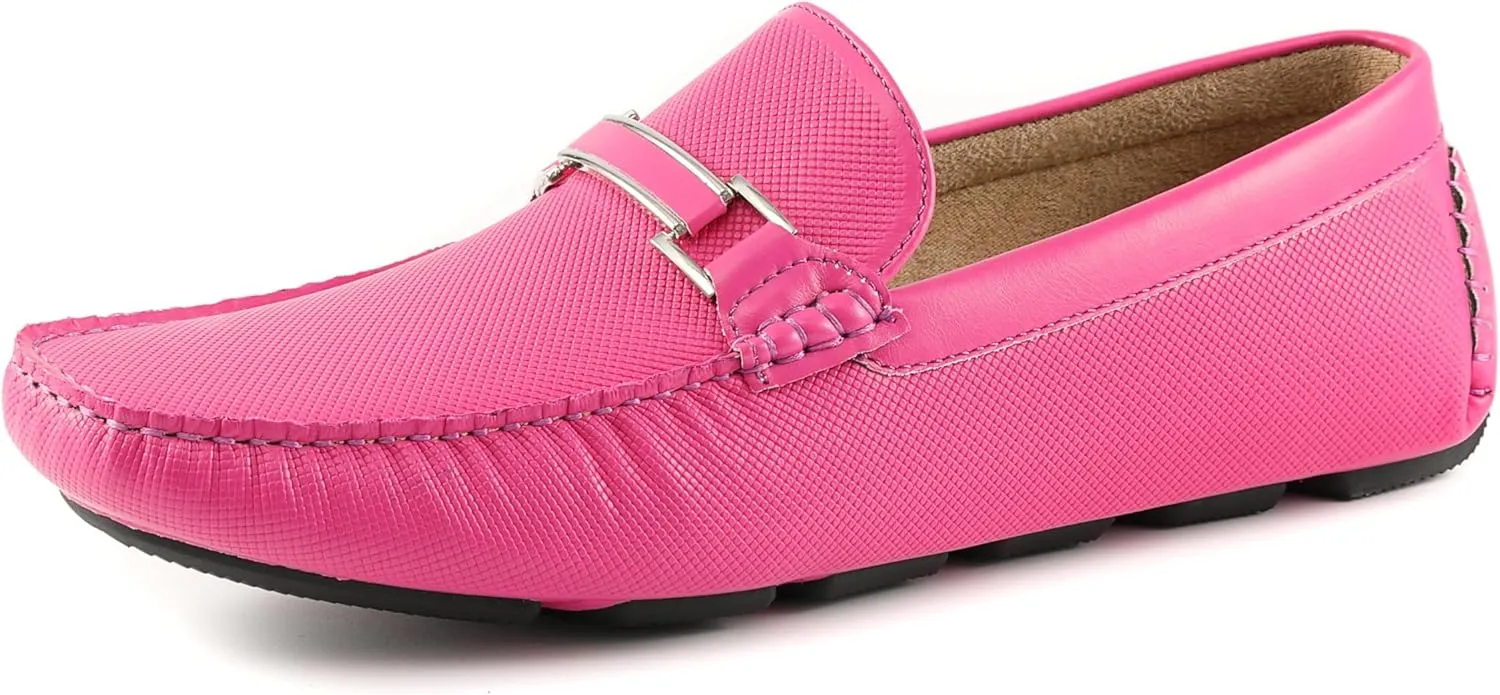 Amali Cola - Driving Moccasins for Men ?C Mens Slip On Loafers, Moccasins, Slip-on Dress Shoes - Driving Loafers with Matching Color Bit
