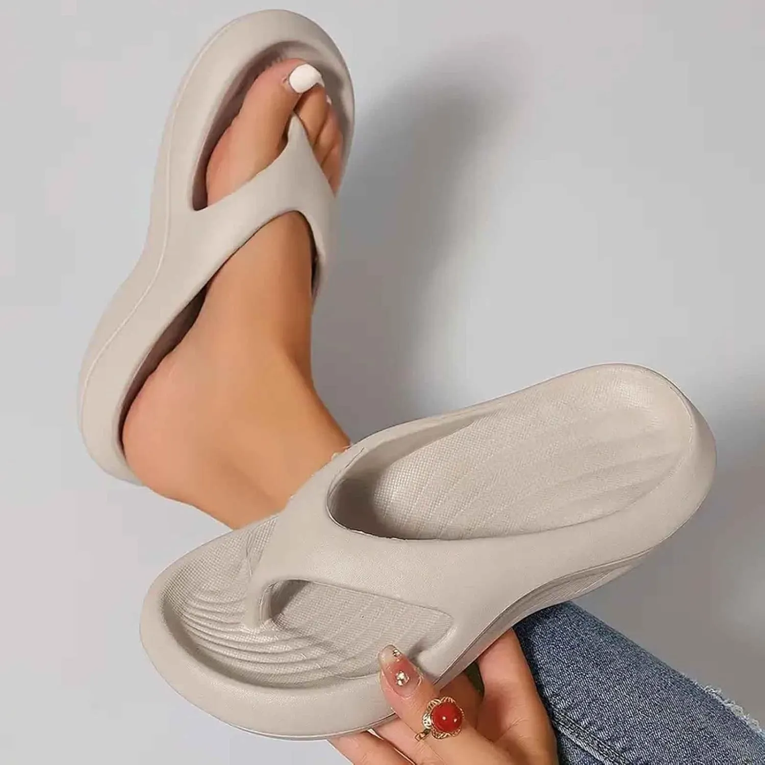Arch Support Flip Flops for Women Plantar Fasciitis Orthopedic Walking Sandals Platform Recovery Flipflops Shoes Non-slip
