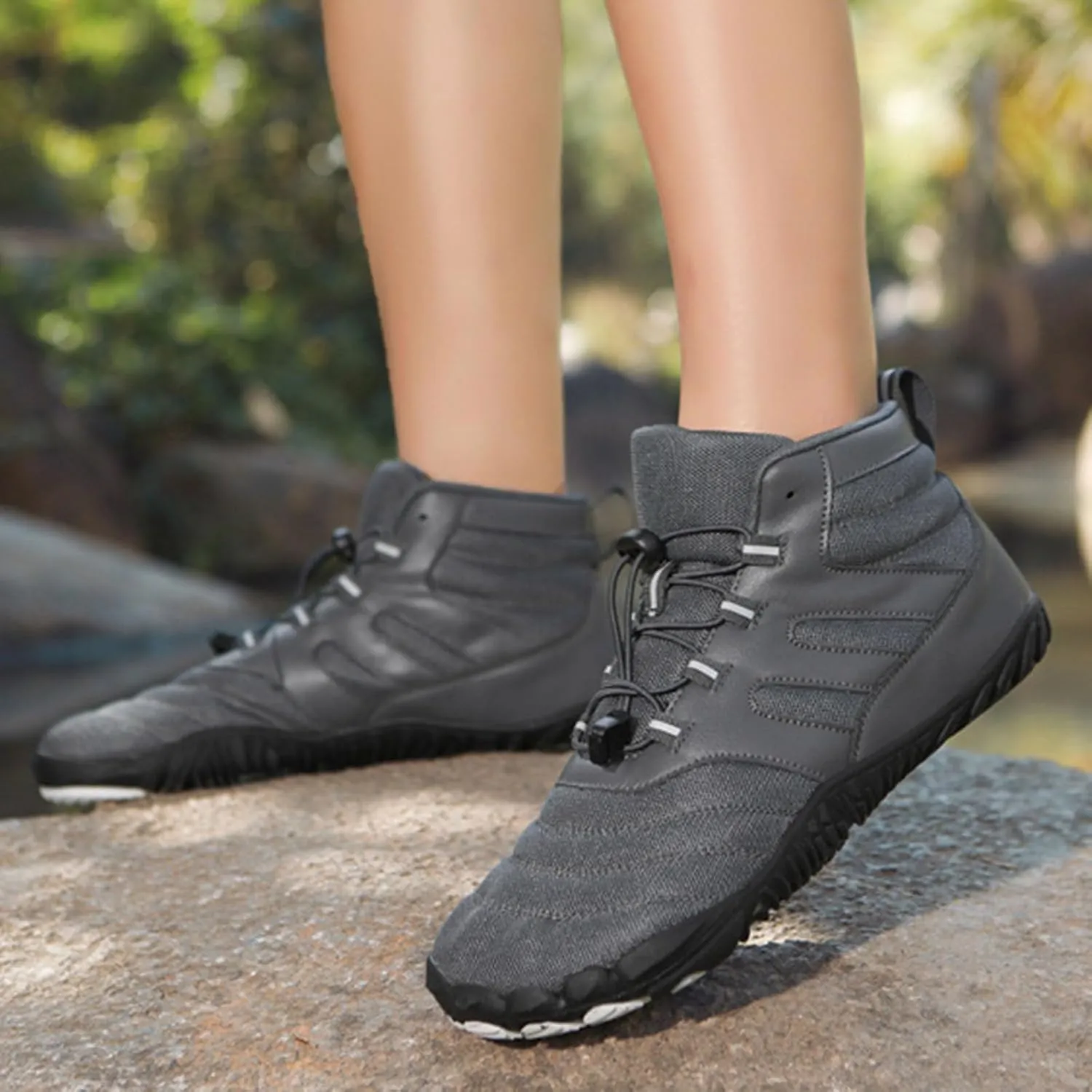 Arch Support Non Slip Minimalist Shoes for Men Breathable Mesh Fashion Sneaker Men's Breathable Barefoot Shoes