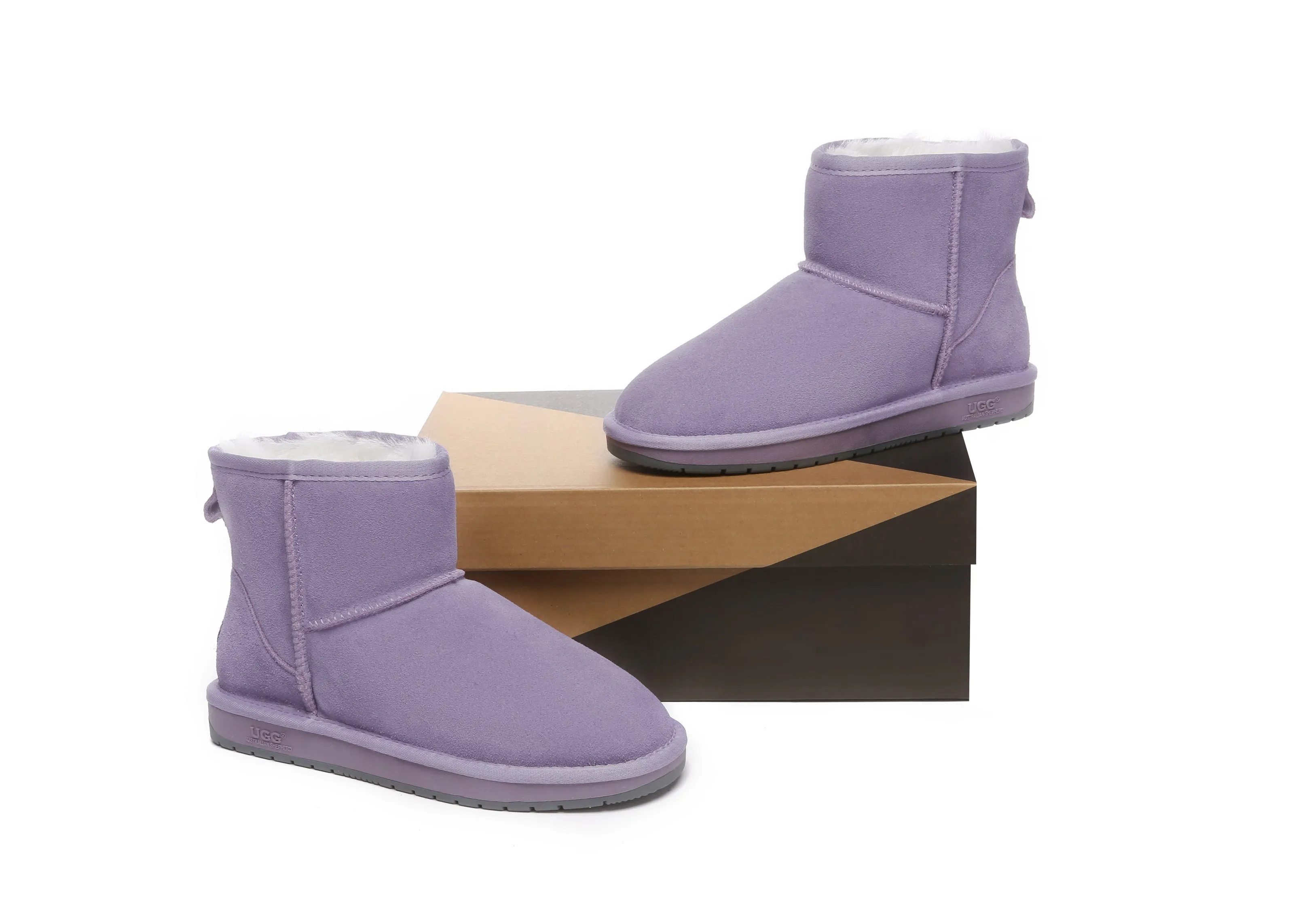 AUSTRALIAN SHEPHERD® UGG Boots Sheepskin Wool Mini Classic Suede Special Colour