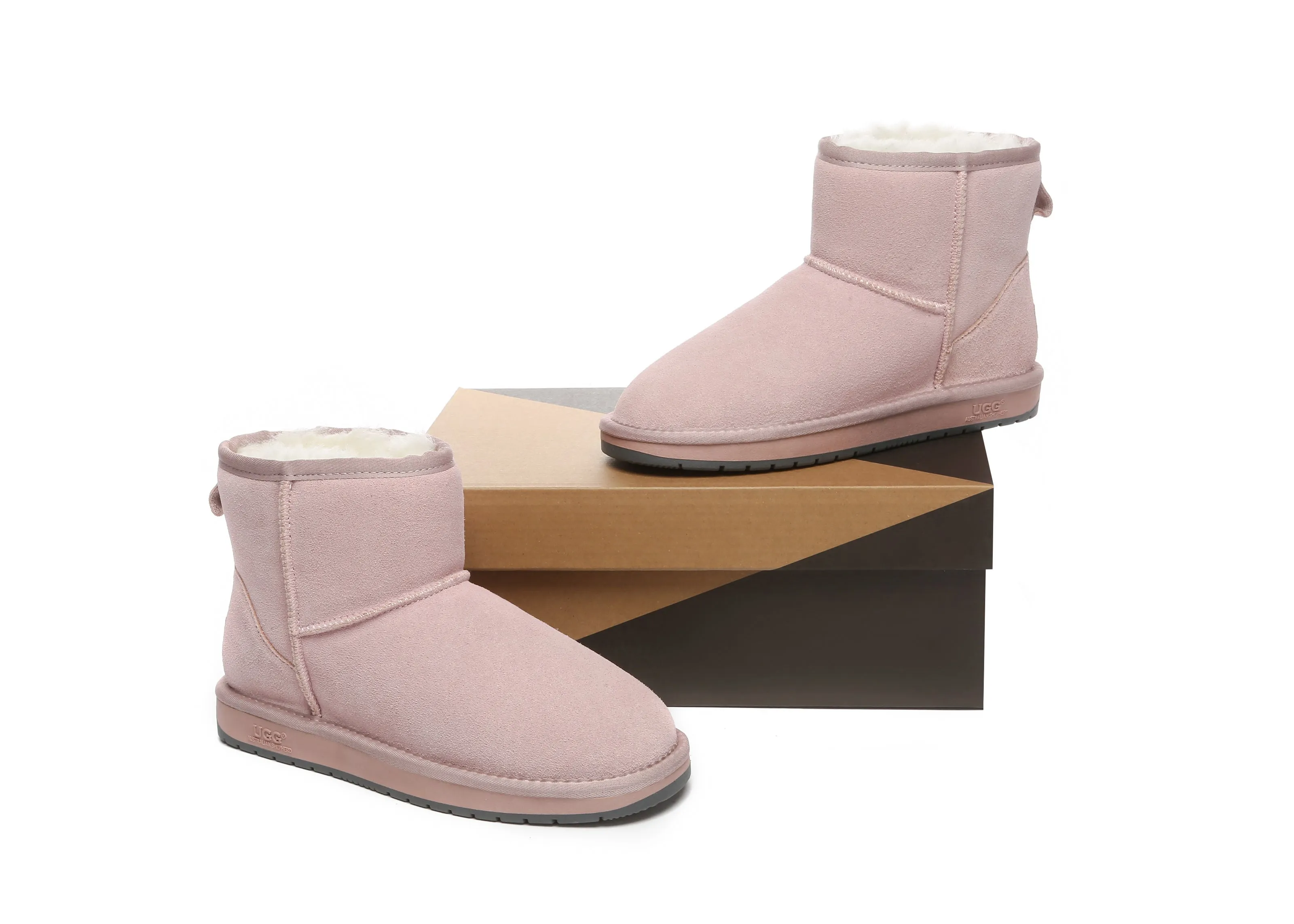 AUSTRALIAN SHEPHERD® UGG Boots Sheepskin Wool Mini Classic Suede Special Colour