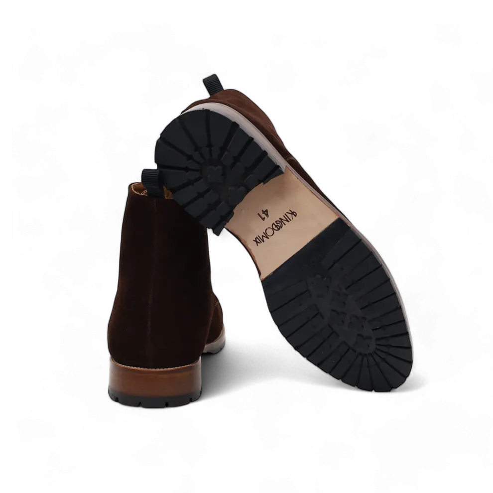 Bottines pour homme Classique – Daim Tobacco - Yanni