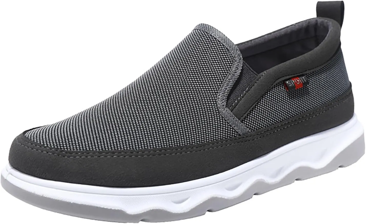 Breathable Diabetic Shoes for Men Casual Sneaker Mesh Breathable Walking Shoe Hook and Loop Orthopedic Sneakers