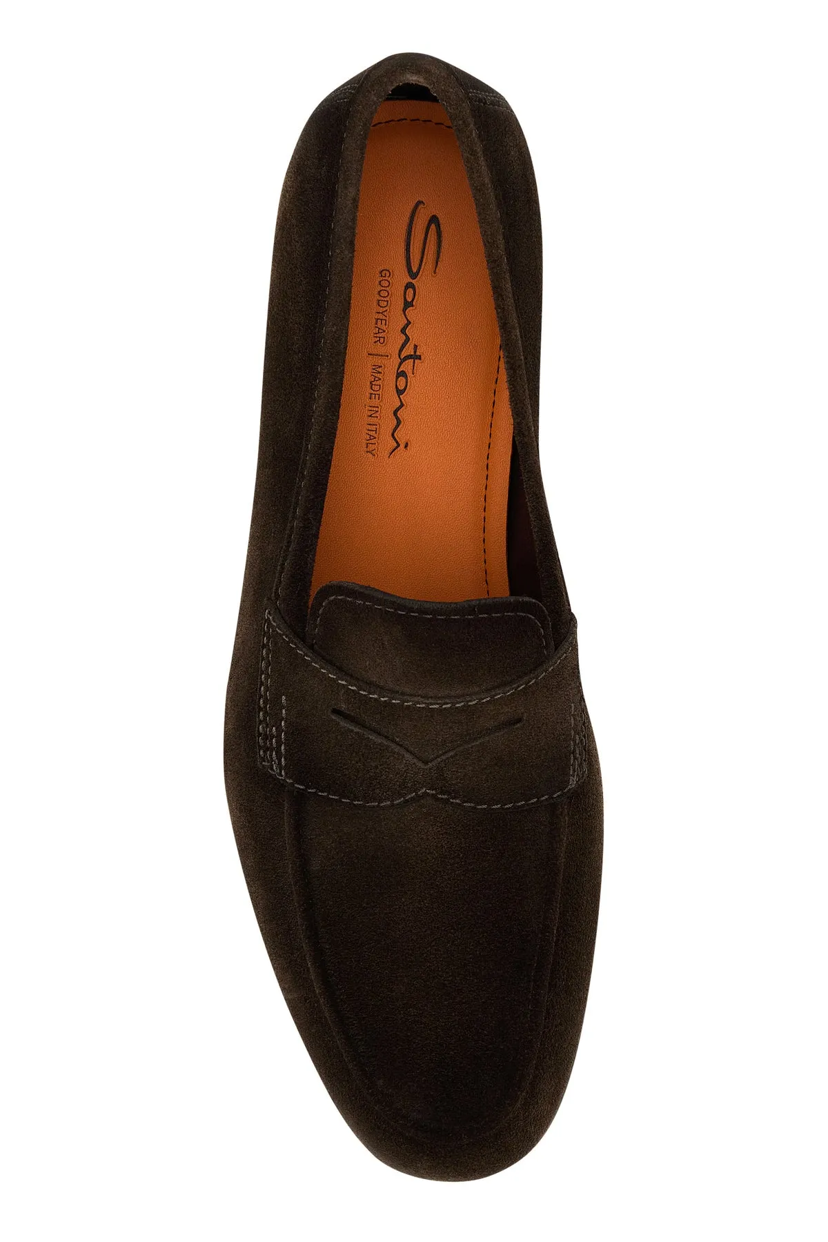Brown suede Carlos loafers