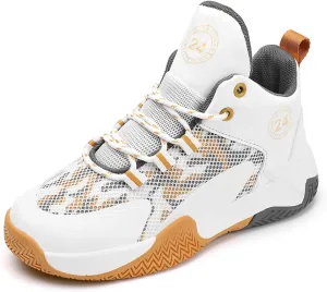 Childrens Basketball Sneakers High Top Breathable Lace Running Sport Shoes Kids Boys Girls Non Slip Breathable Shoes