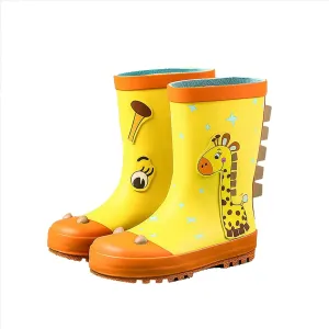 Children's Rain Shoes Boys and Girls Water Shoes Baby Rain Boots Water Boots in Large and Small Toddler Raincoat