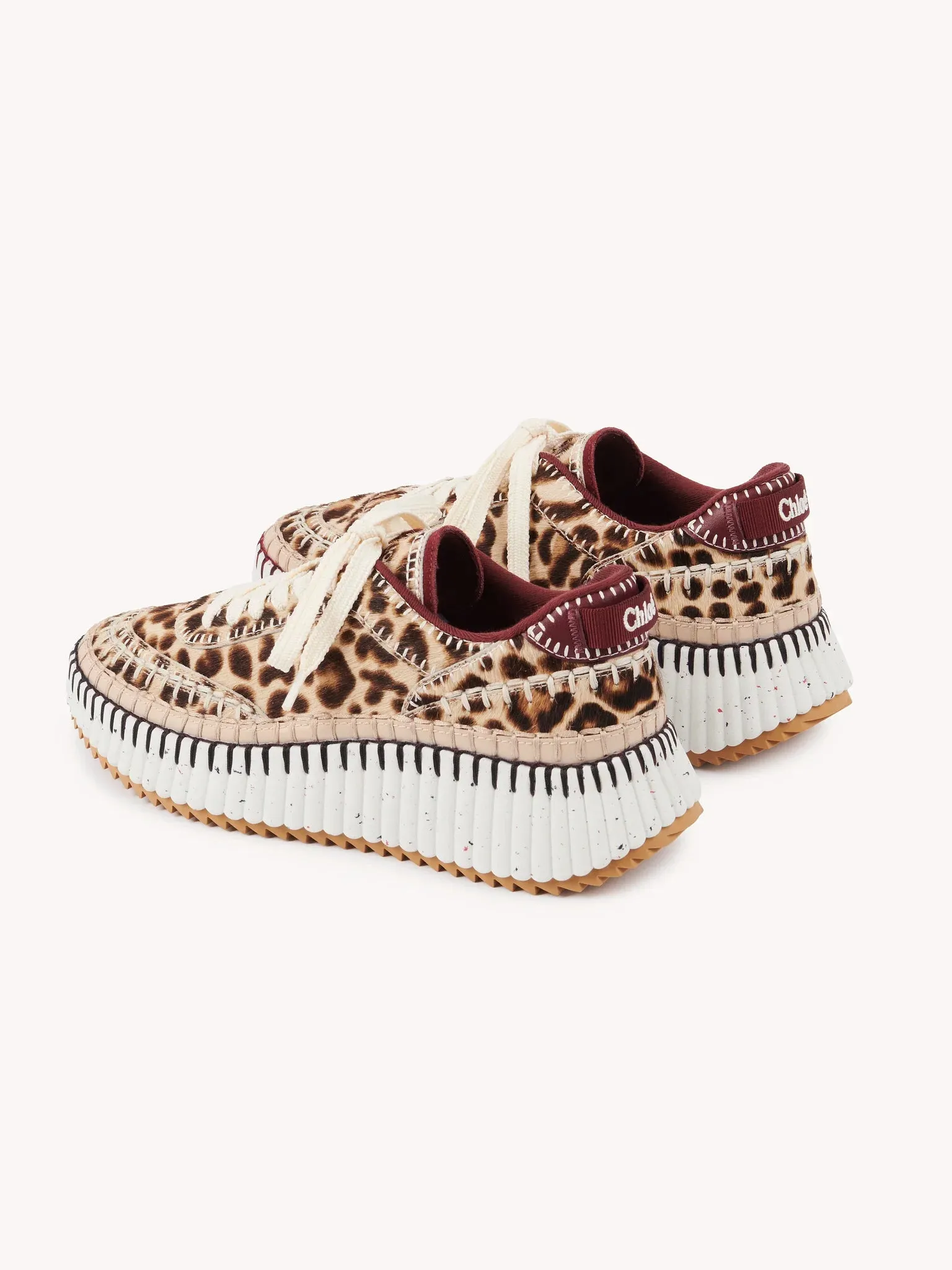 CHLOÉ NAMA SNEAKER JUNGLE BROWN