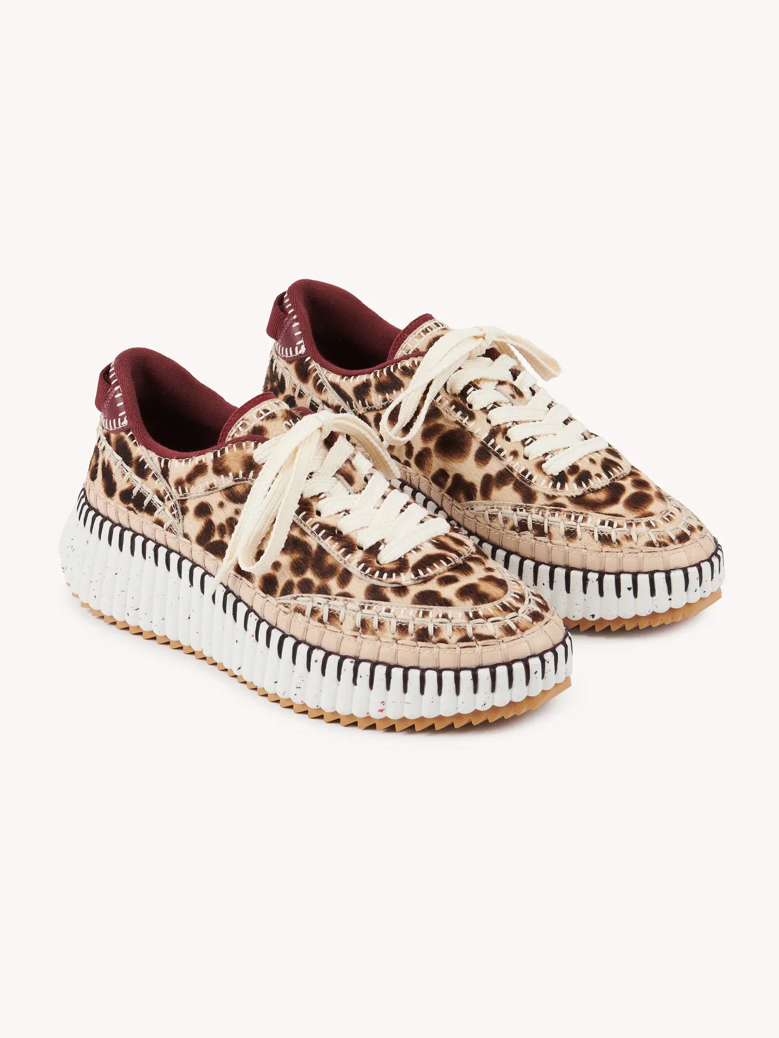 CHLOÉ NAMA SNEAKER JUNGLE BROWN