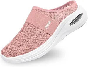 Diabetic Air-Cushion Slip-On Walking Shoes, Orthopedic Diabetic Slippers, with Arch-Support for Women Wedge Sandals for Women