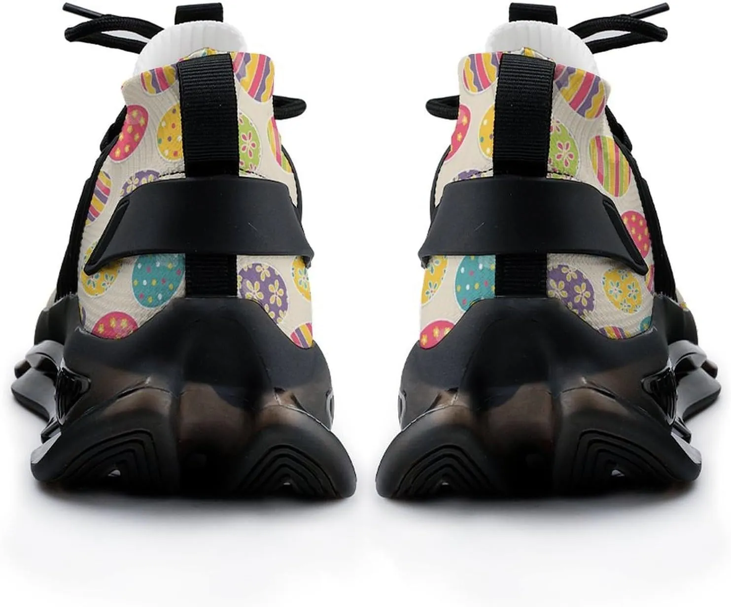 Easter Eggs Walking Shoes for Men Lightweight Tennis Fashion Elastic Sports Shoes Cushion Basketball Shoes