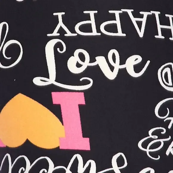 Full of Love Print Capri