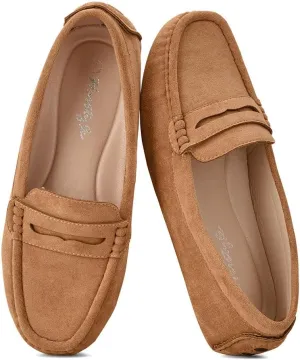 Herstyle Women's Loafers, Comfy Dressy Flats, Slip-On Penny Loafers & Moccasins with Cushioned Footbed, Lightweight Business Casual Shoes for Office, Walking & Travel (2025)