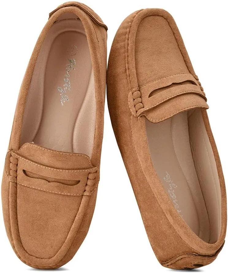 Herstyle Women's Loafers, Comfy Dressy Flats, Slip-On Penny Loafers & Moccasins with Cushioned Footbed, Lightweight Business Casual Shoes for Office, Walking & Travel (2025)