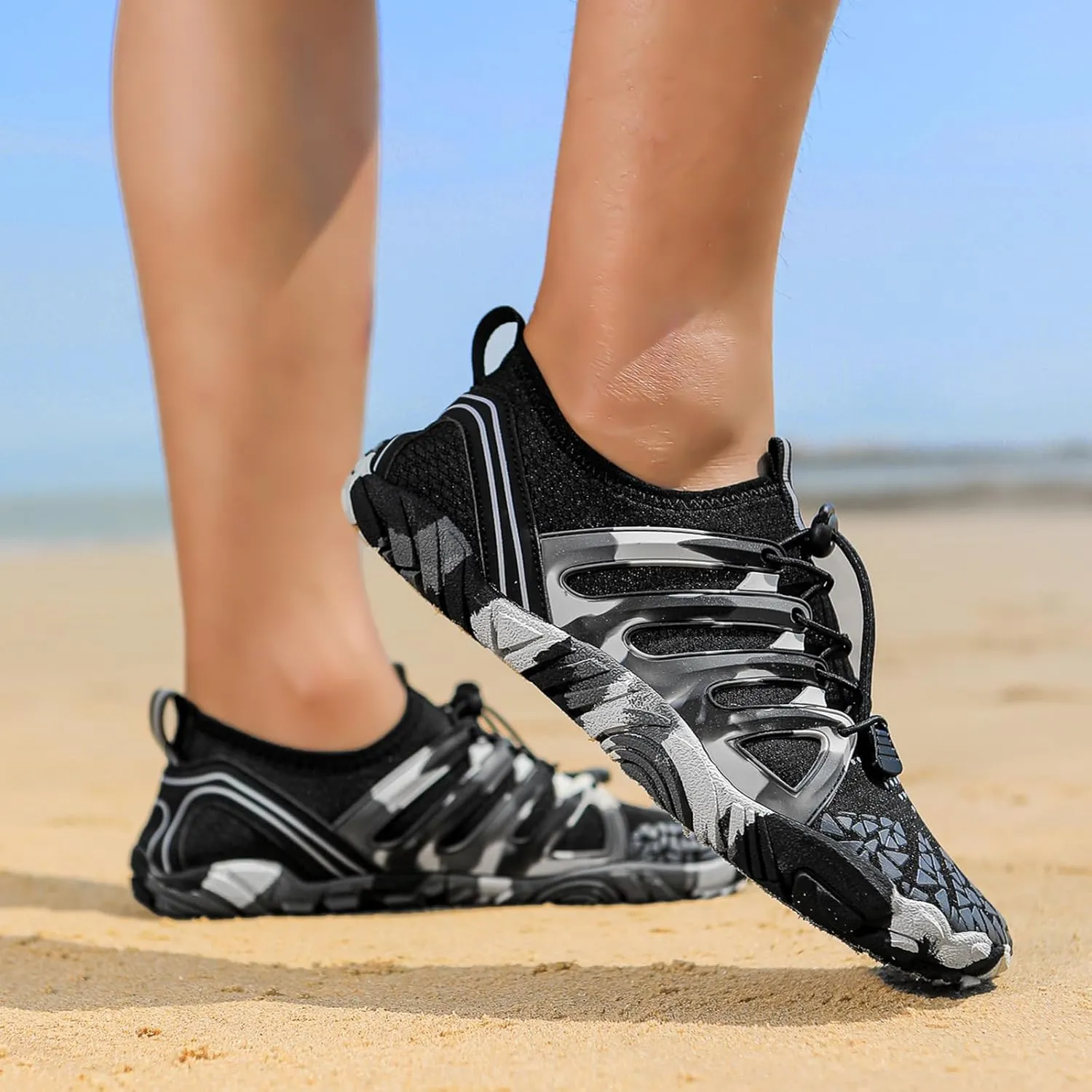 Hiking Footwear Barefoot Water Shoes Women Men Pro-Healthy & Non-Slip Wide Toe Sneakers Quick Dry Lightweight Breathable Running Walking Beach Shoes Boots Unisex