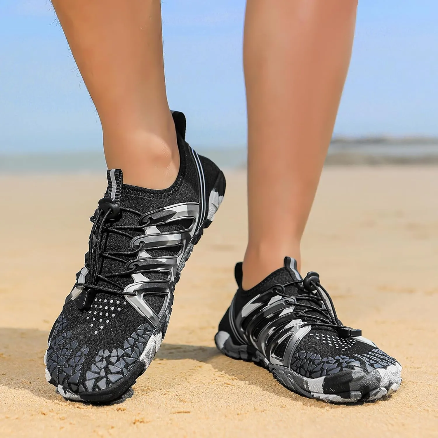 Hiking Footwear Barefoot Water Shoes Women Men Pro-Healthy & Non-Slip Wide Toe Sneakers Quick Dry Lightweight Breathable Running Walking Beach Shoes Boots Unisex
