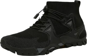 Kelsiop Fishing Shoes Mesh Breathable Hiking Shoes Men's Outdoor Hiking Socks Boots Sneakers