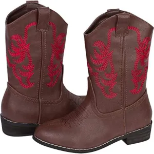 Kids Cowboy Boots Girl and Boy Horseback Riding Boots