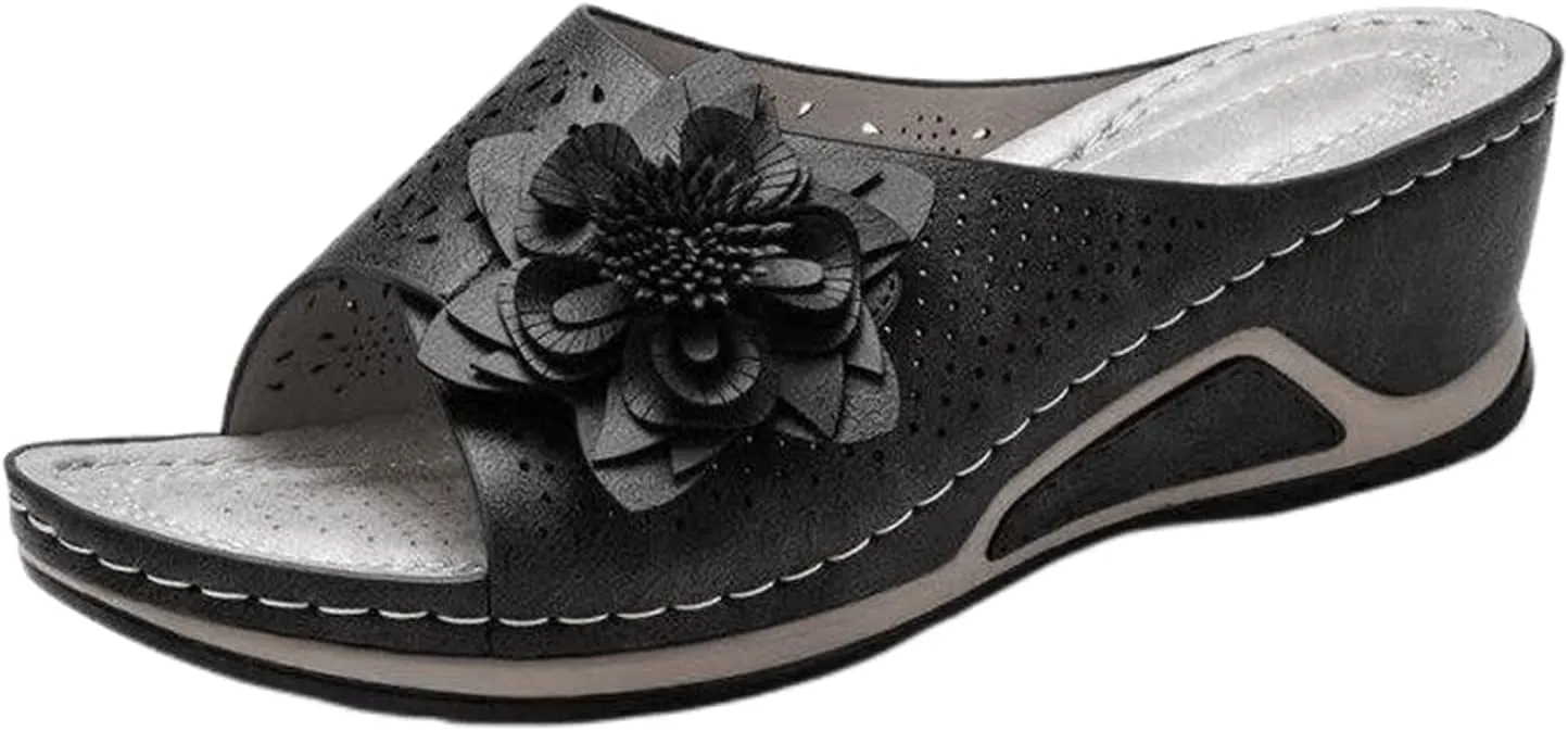Ladmiple Orthotic Sandals For Women Cute Orthopedic Arch Support Flip Flops Dressy Comfortable Walking Slides Summer Shoes