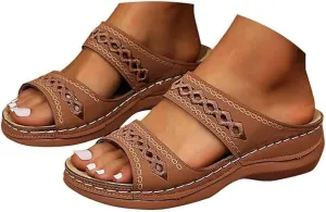 Ladmiple Sandals Women Arch Support Orthopedic Flip Flops Soft Summer Beach Shoes Dressy Comfortable Orthotic Slides 2025