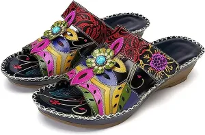 Ladmiple Sandals Women Comfortable Dressy Orthotic Slides Summer Walking Orthopedic Flip Flops Beach Shoes with Arch Support