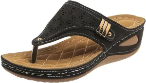 Ladmiple Sandals Women Dressy Summer Flat Cute Casual Beach Shoes Orthopedic Arch Support Thong Flip Flops Orthotic Slides