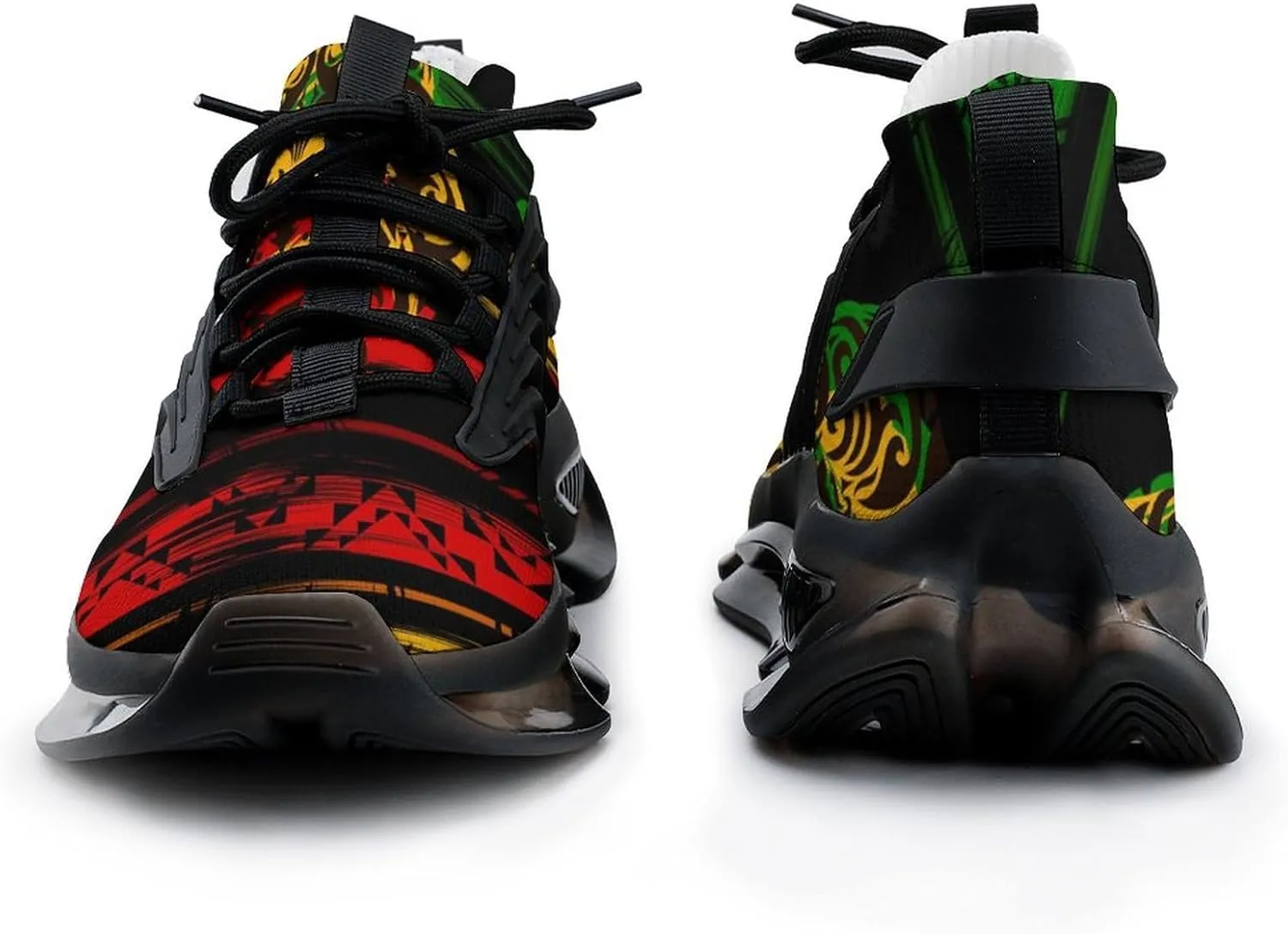 Lion Head with Cannabis Marijuana Leaves Walking Shoes for Men Lightweight Tennis Fashion Elastic Sports Shoes Cushion Basketball Shoes
