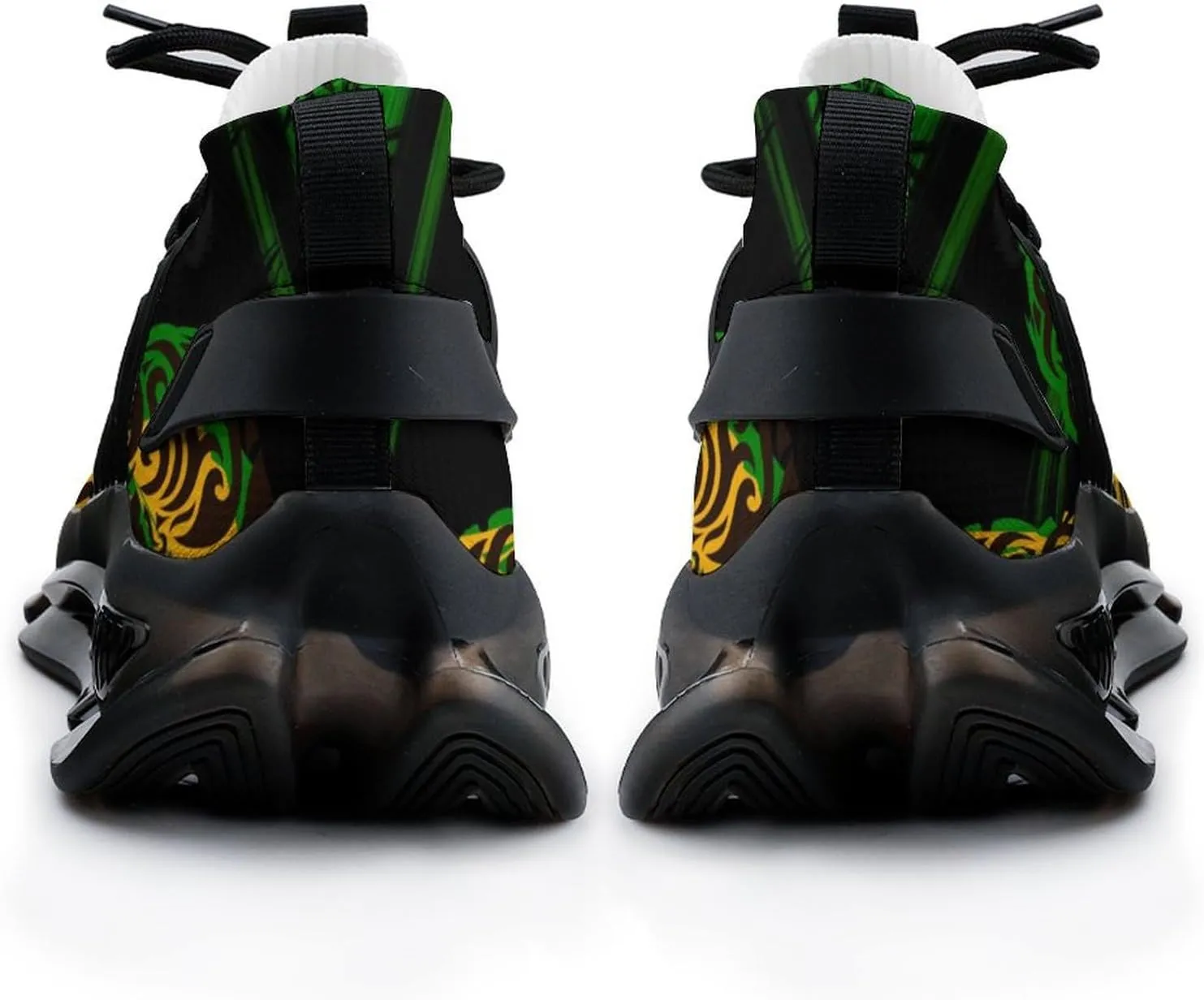 Lion Head with Cannabis Marijuana Leaves Walking Shoes for Men Lightweight Tennis Fashion Elastic Sports Shoes Cushion Basketball Shoes