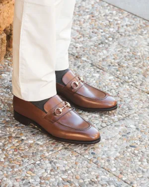 Luxury Edition - Artisian Made Tan Italian Leather Emria Horse Bit Loafers - AW24