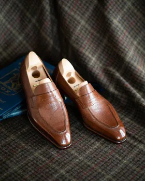 Luxury Edition - Artisian Made Tan Italian Leather Evander Penny Loafers - Formal Shoes - SS23