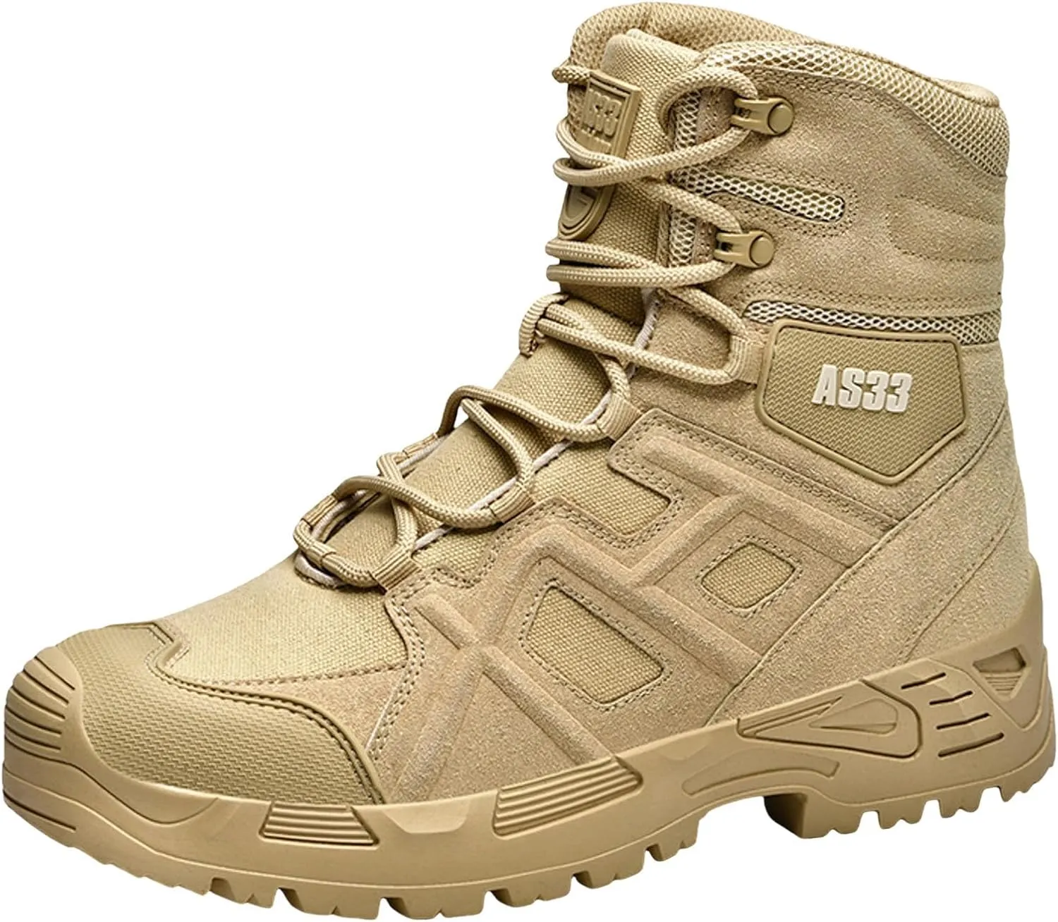 Men Ankle Boots Fashionable Men's Hiking Shoes Lace Up Comfortable And Breathable Durable Comfy Boots Water Proof And Damping Desert High Top Outdoor Training Shoes