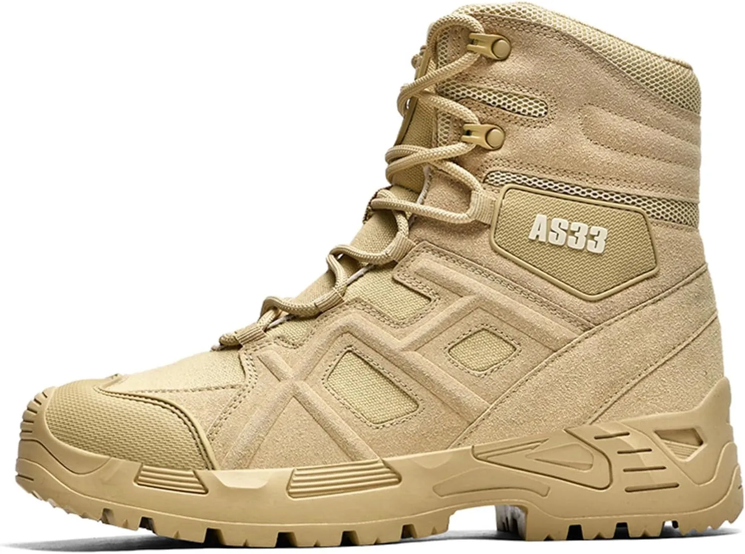 Men Ankle Boots Fashionable Men's Hiking Shoes Lace Up Comfortable And Breathable Durable Comfy Boots Water Proof And Damping Desert High Top Outdoor Training Shoes