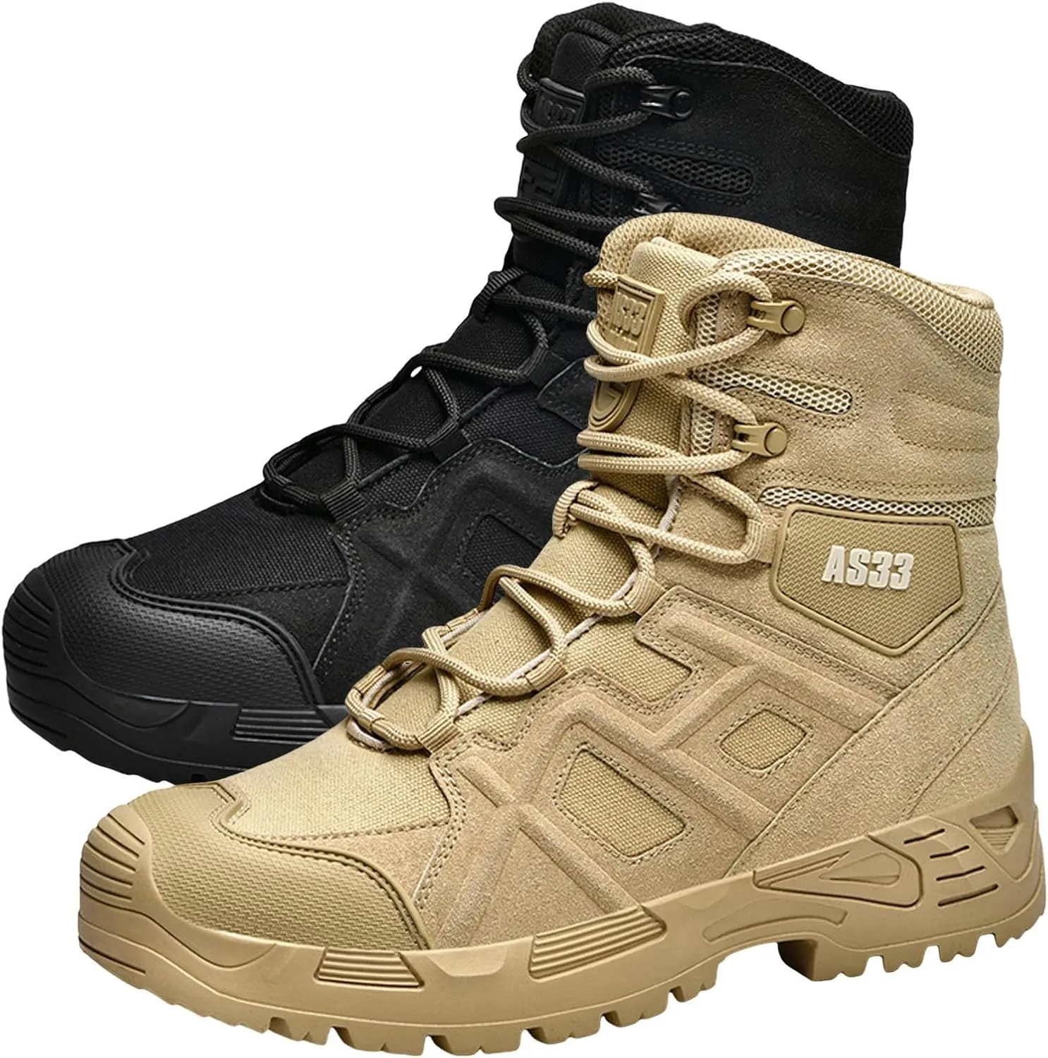 Men Ankle Boots Fashionable Men's Hiking Shoes Lace Up Comfortable And Breathable Durable Comfy Boots Water Proof And Damping Desert High Top Outdoor Training Shoes