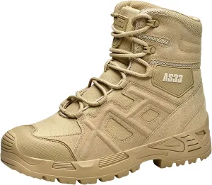 Men Ankle Boots Fashionable Men's Hiking Shoes Lace Up Comfortable And Breathable Durable Comfy Boots Water Proof And Damping Desert High Top Outdoor Training Shoes