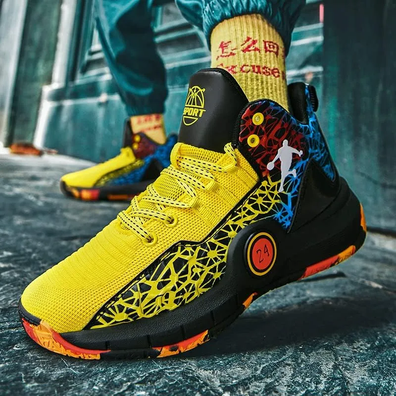 Men Women Basketball Shoes Walking Running Shoes Breathable Comfortable Sneakers for Adult