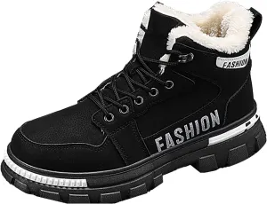 Men Work Boots Non Steel Toe Hiking Sneakers Warm Fur Lined Women Working Shoes Non-Slip Composite Safety Toe Waterproof Industrial Casual Hike Grounded Footwear