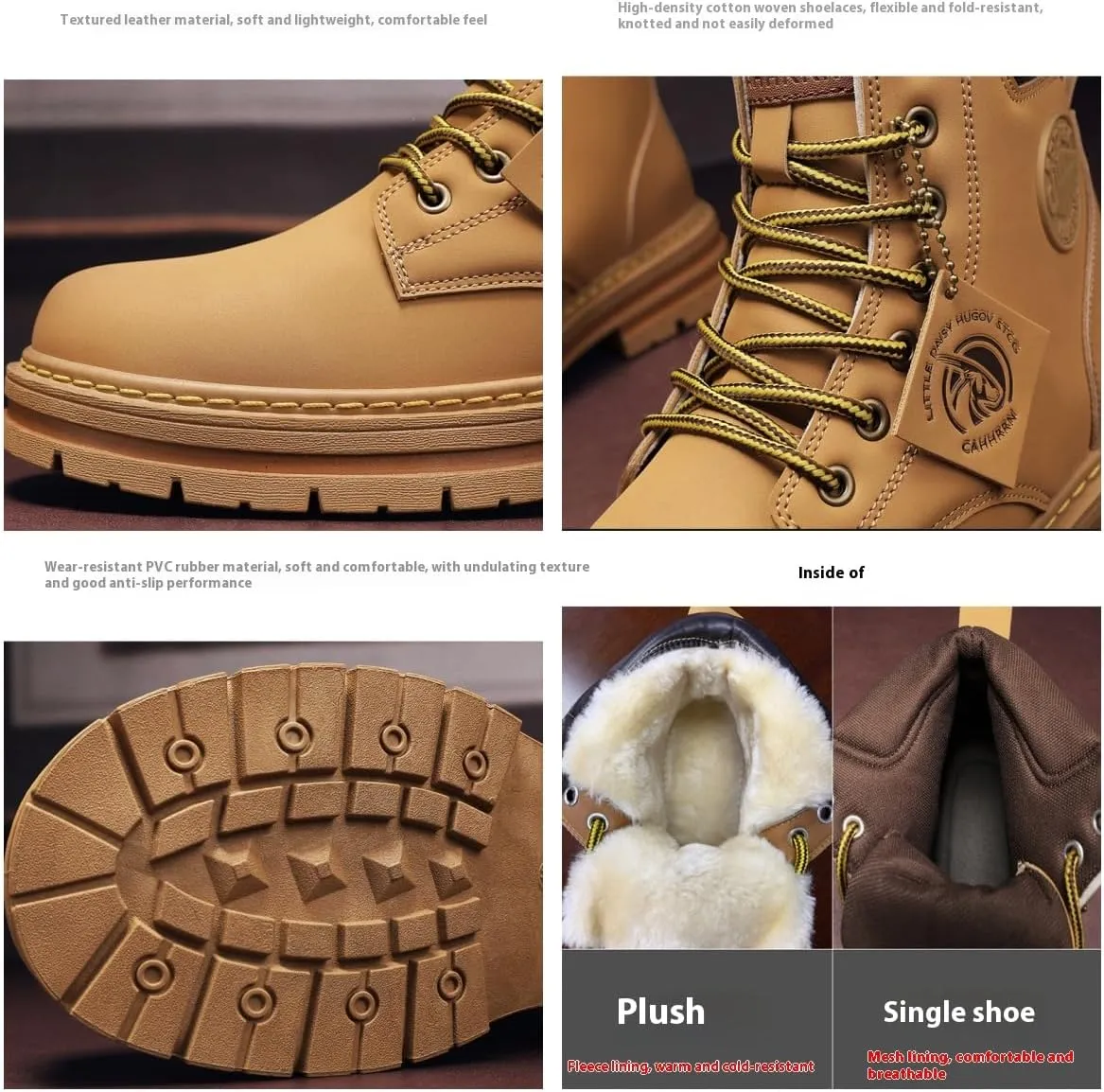 Men's Boots Men's Casual Boots Fashion Desert Boots Hiking Boots Winter