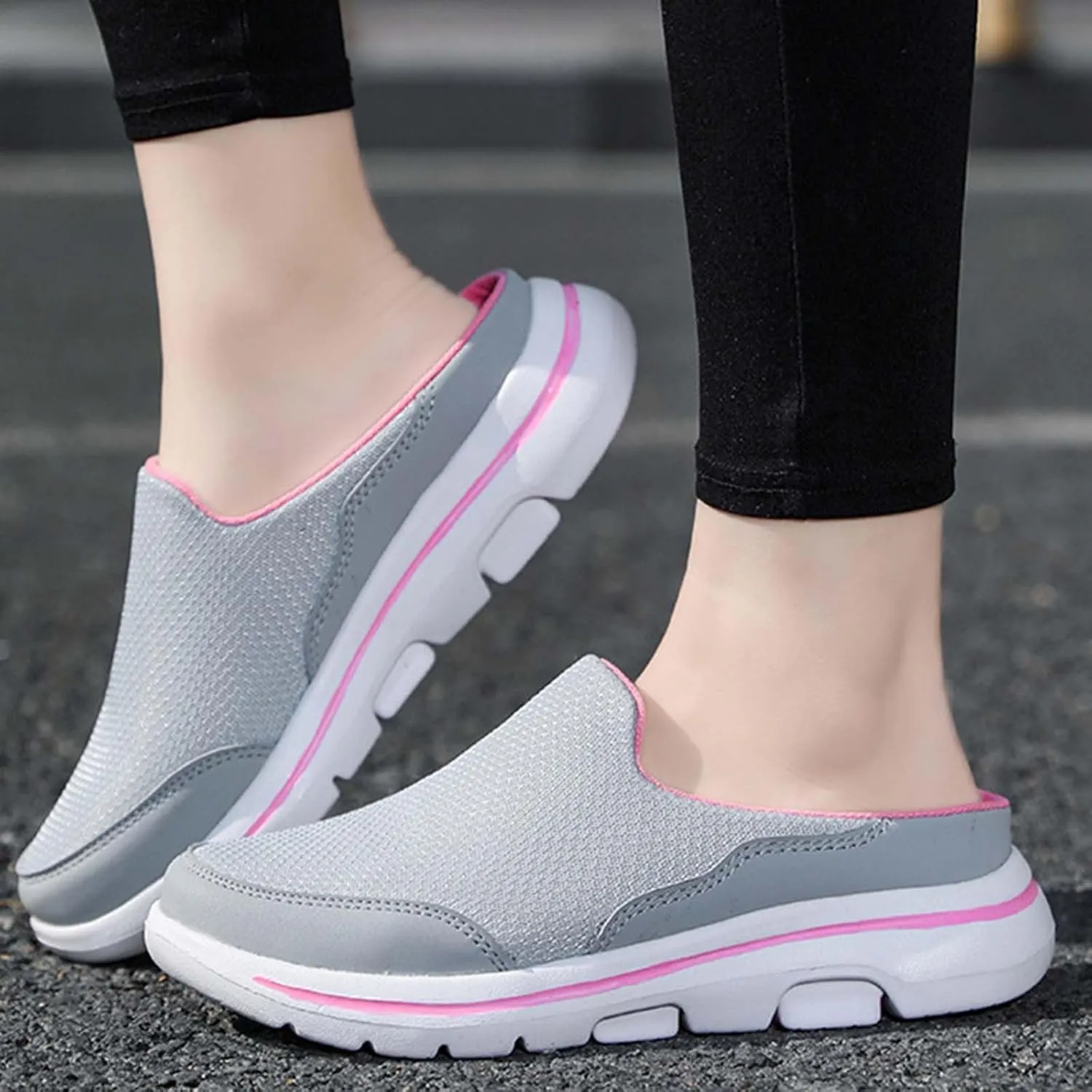 Men's Breathable Barefoot Shoes Soft Flat Soled Slip On Mesh Shoes Heelless Walking Mens Dress Breathable