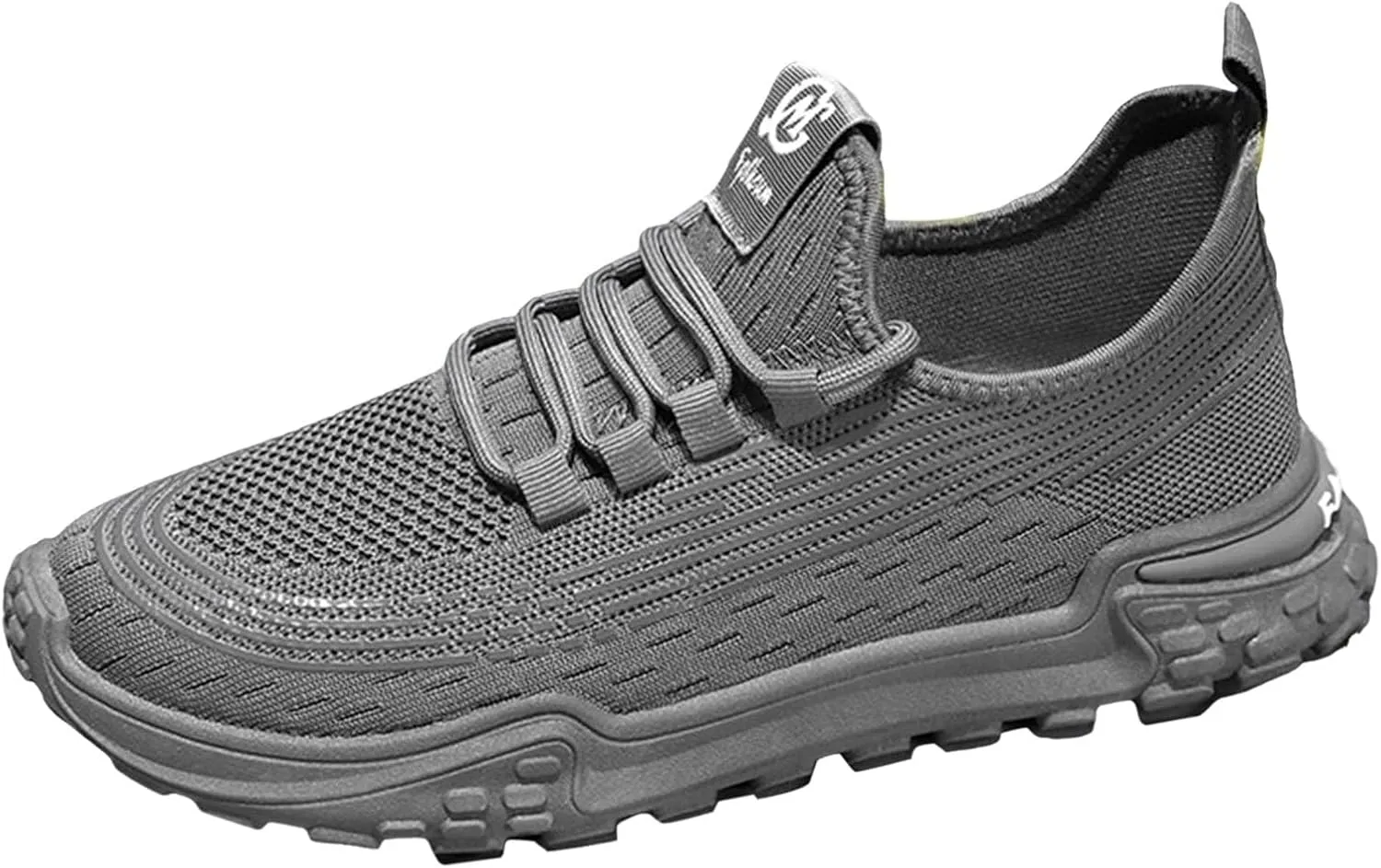 Mens Breathable Lace Up Running Shoes Comfortable Breathable Lace Up Sneaker Arch Support Sports Shoes for Men