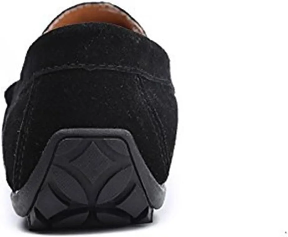 Men's Fashion Penny Loafers Suede Leather Slip On Casual Flat Dress Driving Shoes Fashion Lightweight Walking Shoes for Men