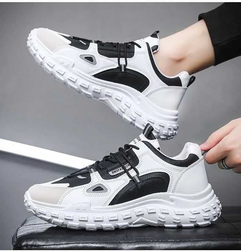 Men's Fashion Skateboard Shoes, Casual Sneakers, Outdoor Men's Street Style Shoes Low top lace-up